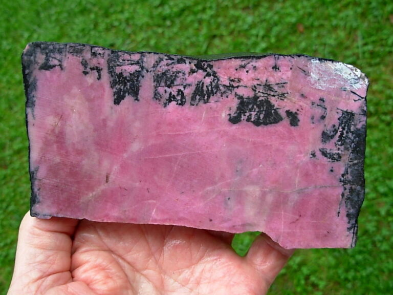 Rhodonite Cut Slab from Canada
