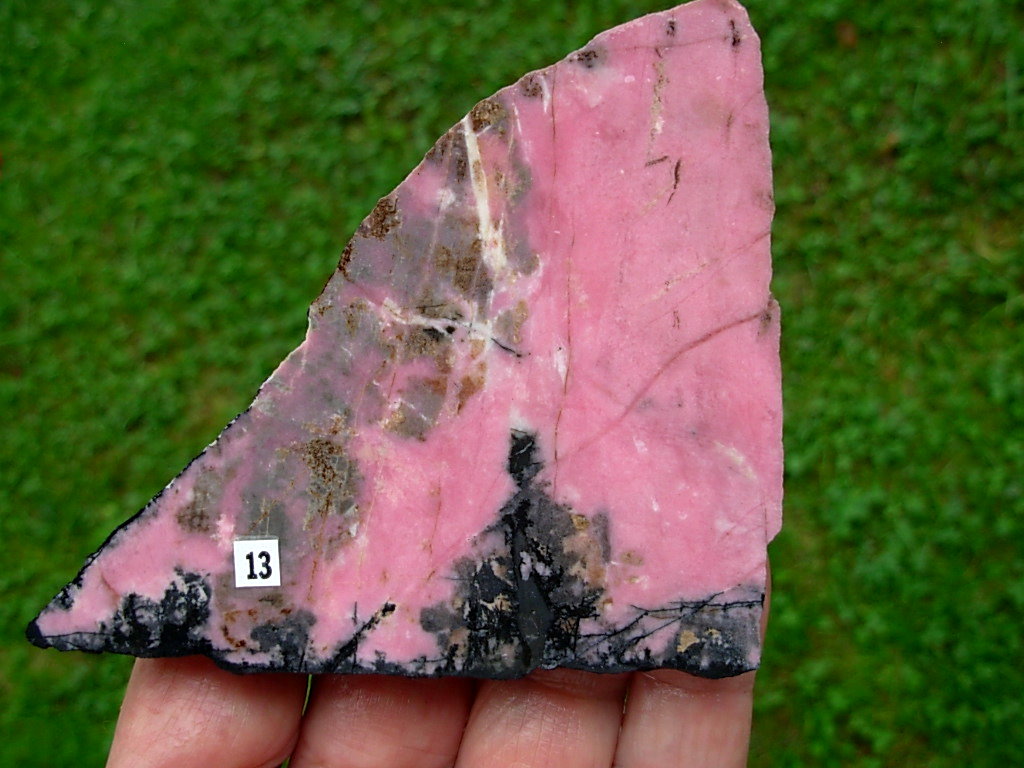Rhodonite Cut Slab 13 from Canada