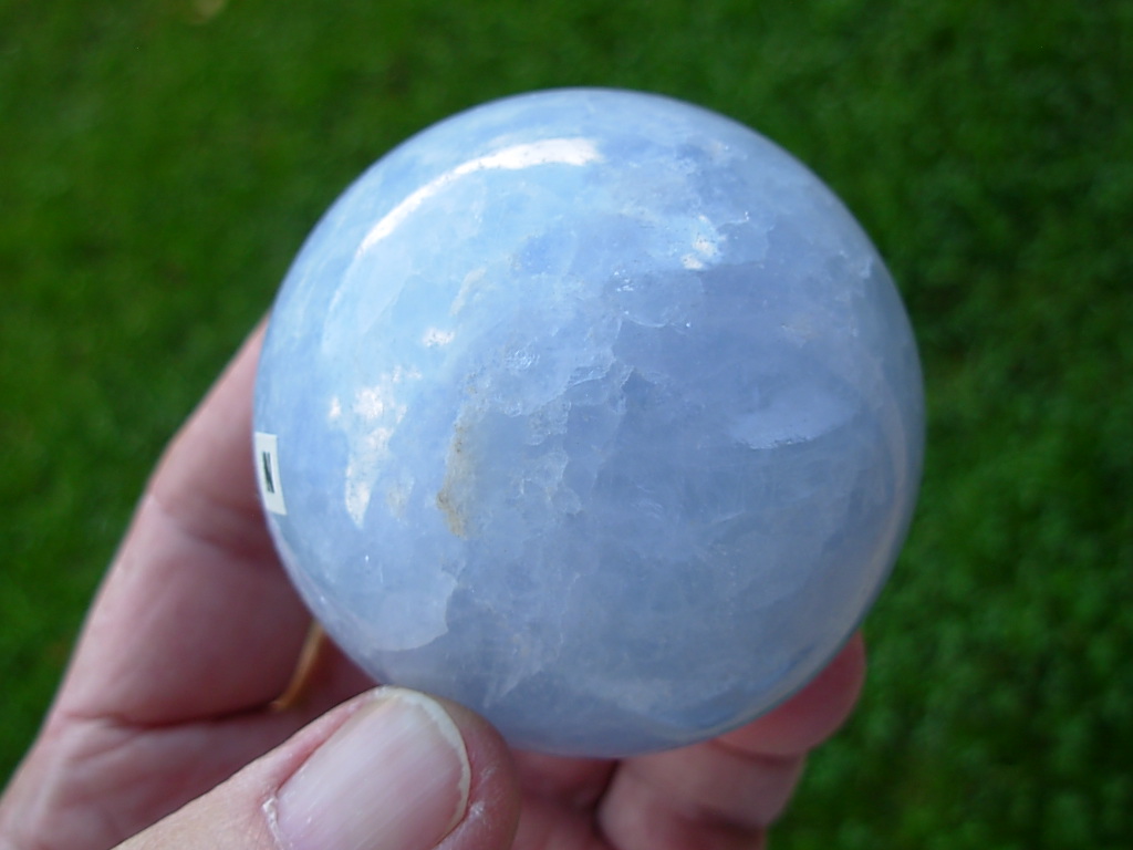 Fluorescent 58mm Blue Calcite Sphere N - Image 4