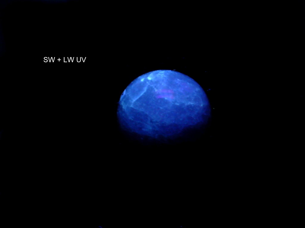 Fluorescent 58mm Blue Calcite Sphere N - Image 2